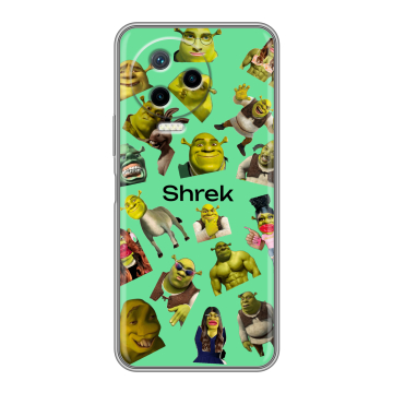 Силиконовый чехол на Infinix Note 12 2023 G99 с принтом Шрек Shrek