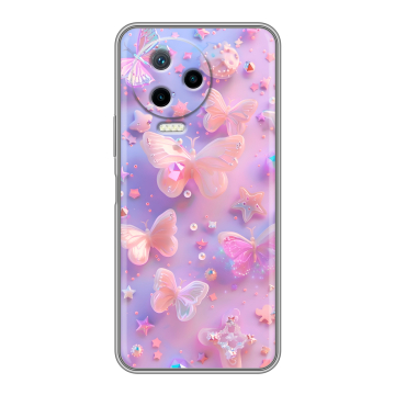 Силиконовый чехол на Infinix Note 12 2023 G99 с принтом Бабочки Силиконовый чехол на Infinix Note 12 2023 G99 с принтом Бабочки