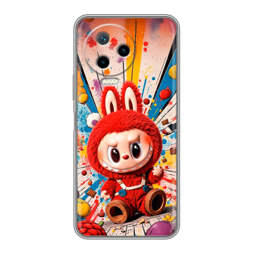 Силиконовый чехол на Infinix Note 12 2023 G99 с принтом Labubu Лабубу Силиконовый чехол на Infinix Note 12 2023 G99 с принтом Labubu Лабубу