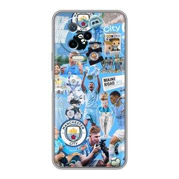 Силиконовый чехол на Infinix Note 12 2023 G99 с принтом Man City Манчестер Сити