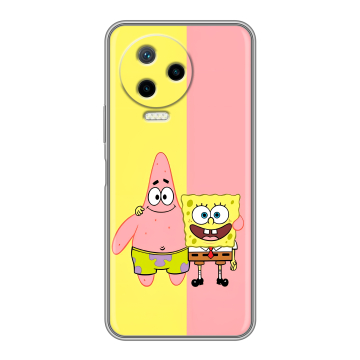 Силиконовый чехол на Infinix Note 12 2023 G99 с принтом Спанч боб Спанчбоб Силиконовый чехол на Infinix Note 12 2023 G99 с принтом Спанч боб Спанчбоб