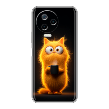 Силиконовый чехол на Infinix Note 12 2023 G99 с принтом Смешной кот Силиконовый чехол на Infinix Note 12 2023 G99 с принтом Смешной кот