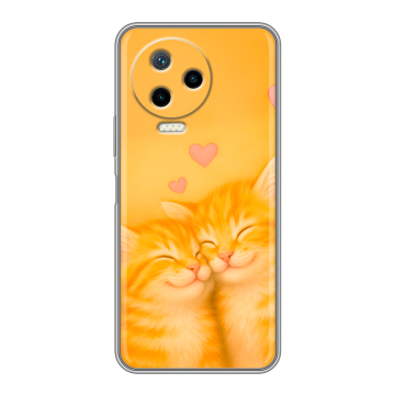 Силиконовый чехол на Infinix Note 12 2023 G99 с принтом Милые котята Силиконовый чехол на Infinix Note 12 2023 G99 с принтом Милые котята