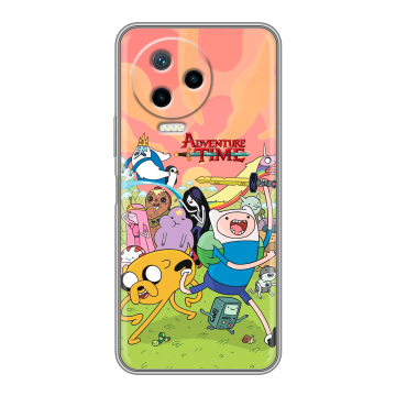 Силиконовый чехол на Infinix Note 12 2023 G99 с принтом Adventure time Время приключений