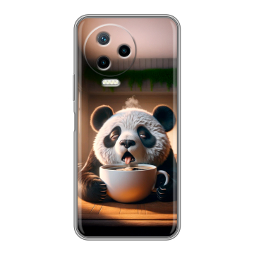 Силиконовый чехол на Infinix Note 12 2023 G99 с принтом смешная панда Силиконовый чехол на Infinix Note 12 2023 G99 с принтом смешная панда