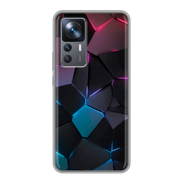 Силиконовый чехол на Xiaomi 12T с принтом Геометрия неона Силиконовый чехол на Xiaomi 12T с принтом Геометрия неона