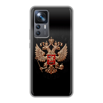 Силиконовый чехол на Xiaomi 12T с принтом Герб России Силиконовый чехол на Xiaomi 12T с принтом Герб России