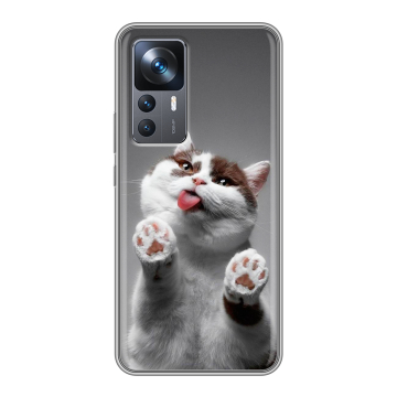 Силиконовый чехол на Xiaomi 12T с принтом Коты Силиконовый чехол на Xiaomi 12T с принтом Коты