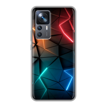 Силиконовый чехол на Xiaomi 12T с принтом Абстракция неон Силиконовый чехол на Xiaomi 12T с принтом Абстракция неон