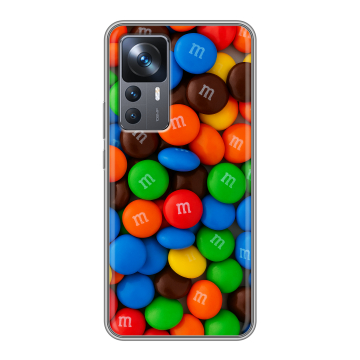 Силиконовый чехол на Xiaomi 12T с принтом Конфеты Силиконовый чехол на Xiaomi 12T с принтом Конфеты