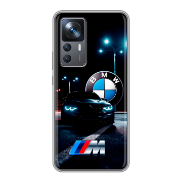 Силиконовый чехол на Xiaomi 12T с принтом БМВ BMW Силиконовый чехол на Xiaomi 12T с принтом БМВ BMW
