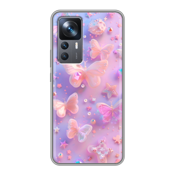 Силиконовый чехол на Xiaomi 12T с принтом Бабочки