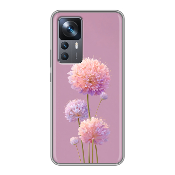 Силиконовый чехол на Xiaomi 12T с принтом Цветы Силиконовый чехол на Xiaomi 12T с принтом Цветы
