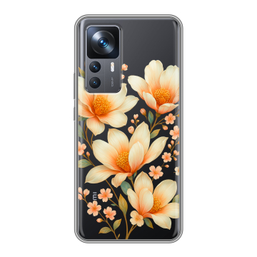 Силиконовый чехол на Xiaomi 12T с принтом Цветы