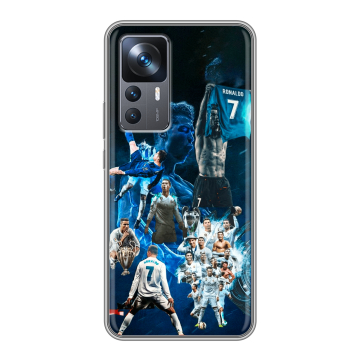 Силиконовый чехол на Xiaomi 12T с принтом Реал Роналдо Силиконовый чехол на Xiaomi 12T с принтом Реал Роналдо