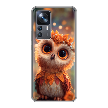 Силиконовый чехол на Xiaomi 12T с принтом Милая сова Силиконовый чехол на Xiaomi 12T с принтом Милая сова