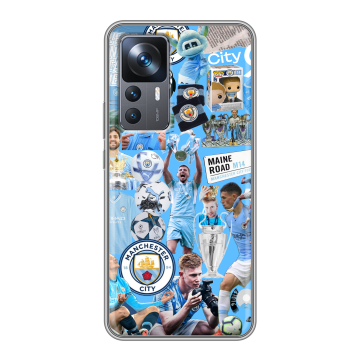 Силиконовый чехол на Xiaomi 12T с принтом Man City Манчестер Сити Силиконовый чехол на Xiaomi 12T с принтом Man City Манчестер Сити