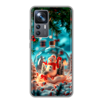 Силиконовый чехол на Xiaomi 12T с принтом Новый год