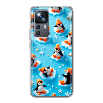 Силиконовый чехол на Xiaomi 12T с принтом Новый год