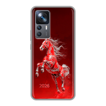 Силиконовый чехол на Xiaomi 12T с принтом Новый год