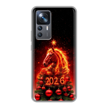 Силиконовый чехол на Xiaomi 12T с принтом Новый год Силиконовый чехол на Xiaomi 12T с принтом Новый год