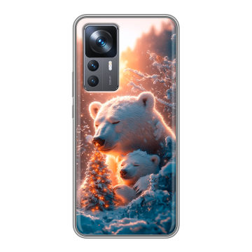Силиконовый чехол на Xiaomi 12T с принтом Новый год