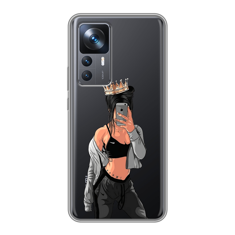 Силиконовый чехол на Xiaomi 12T с принтом Женские принты Силиконовый чехол на Xiaomi 12T с принтом Женские принты