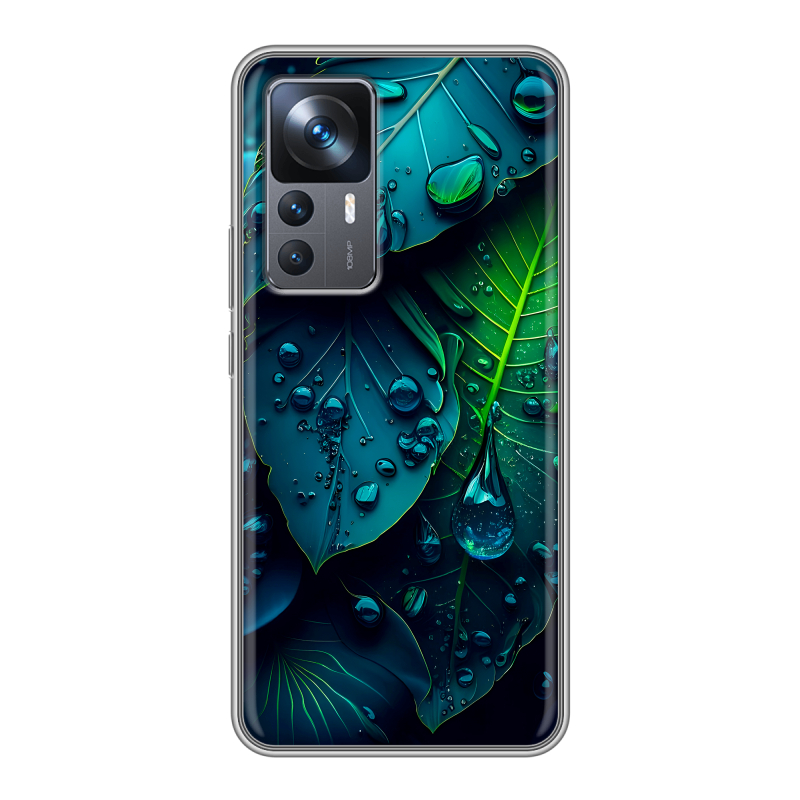 Силиконовый чехол на Xiaomi 12T с принтом Листья Силиконовый чехол на Xiaomi 12T с принтом Листья