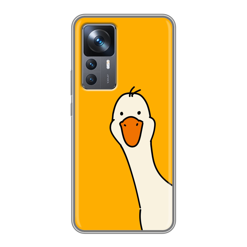 Силиконовый чехол на Xiaomi 12T с принтом Утка Силиконовый чехол на Xiaomi 12T с принтом Утка