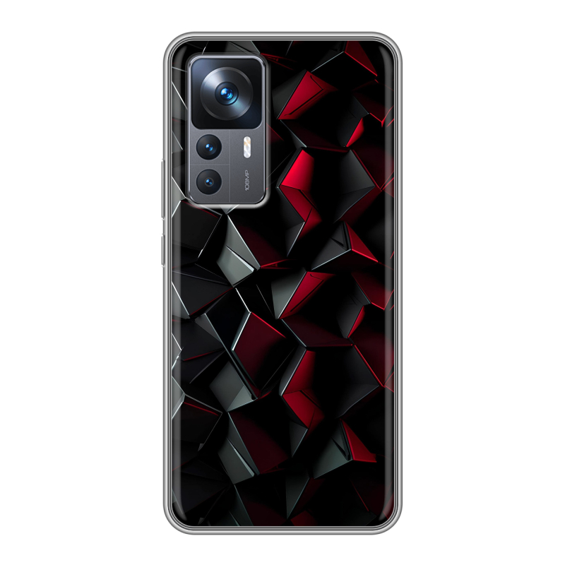 Силиконовый противоударный чехол на Xiaomi 12T с принтом Абстракция Силиконовый противоударный чехол на Xiaomi 12T с принтом Абстракция