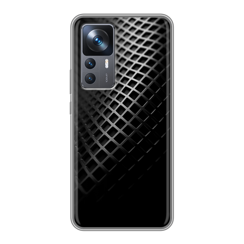 Силиконовый чехол на Xiaomi 12T с принтом Текстура металла Силиконовый чехол на Xiaomi 12T с принтом Текстура металла