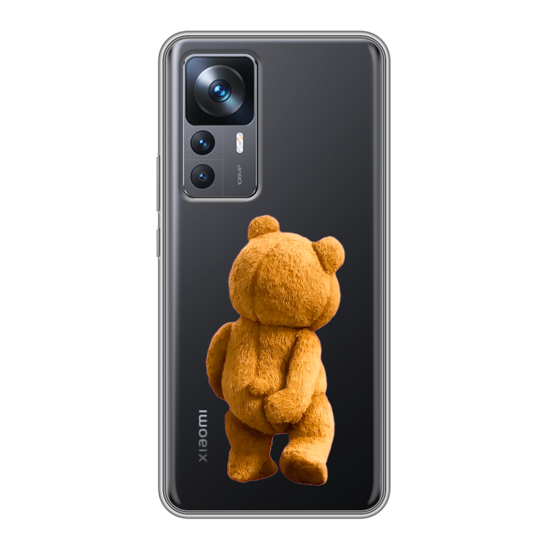 Силиконовый чехол на Xiaomi 12T с принтом Медведь Силиконовый чехол на Xiaomi 12T с принтом Медведь