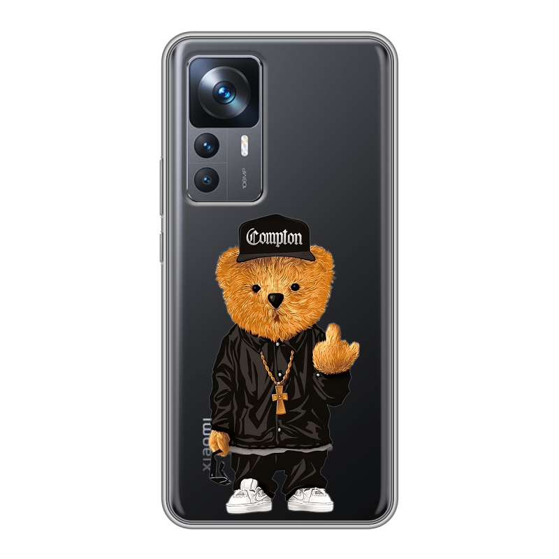 Силиконовый чехол на Xiaomi 12T с принтом Плюшевый медведь Силиконовый чехол на Xiaomi 12T с принтом Плюшевый медведь