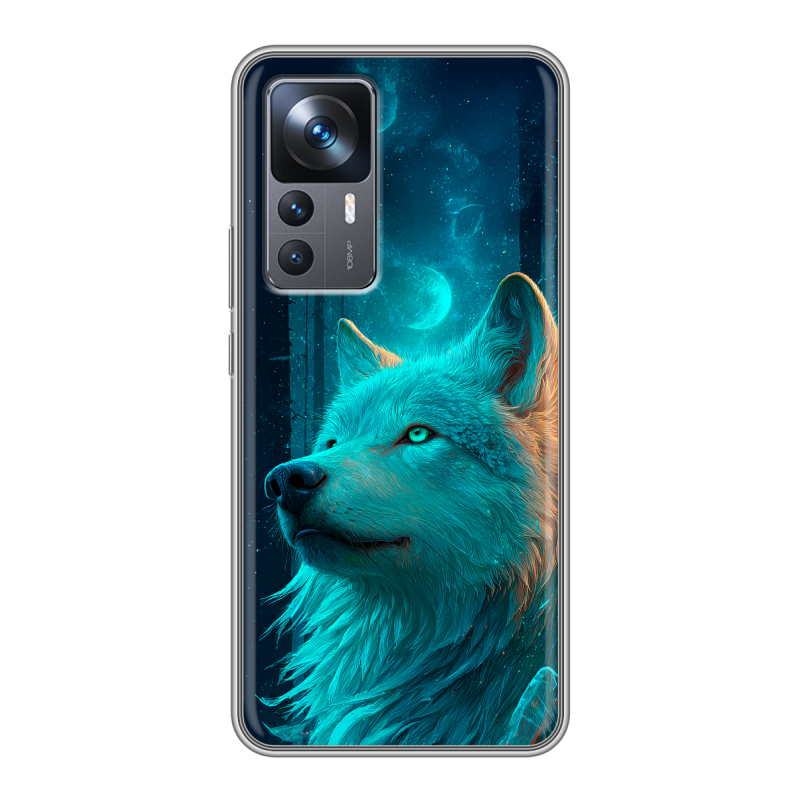 Силиконовый чехол на Xiaomi 12T с принтом бабочки саккура Силиконовый чехол на Xiaomi 12T с принтом бабочки саккура