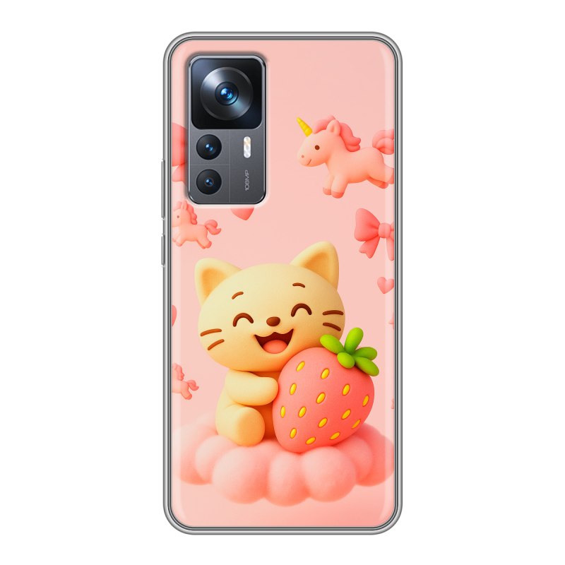 Силиконовый противоударный чехол на Xiaomi 12T с принтом для девочек Силиконовый противоударный чехол на Xiaomi 12T с принтом для девочек