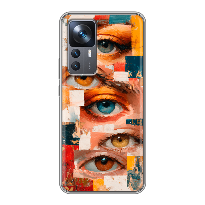 Силиконовый чехол на Xiaomi 12T с принтом Модный принт Силиконовый чехол на Xiaomi 12T с принтом Модный принт