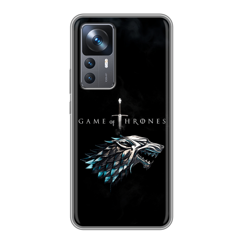 Силиконовый противоударный чехол на Xiaomi 12T с принтом Игра Престолов Game Thrones Силиконовый противоударный чехол на Xiaomi 12T с принтом Игра Престолов Game Thrones