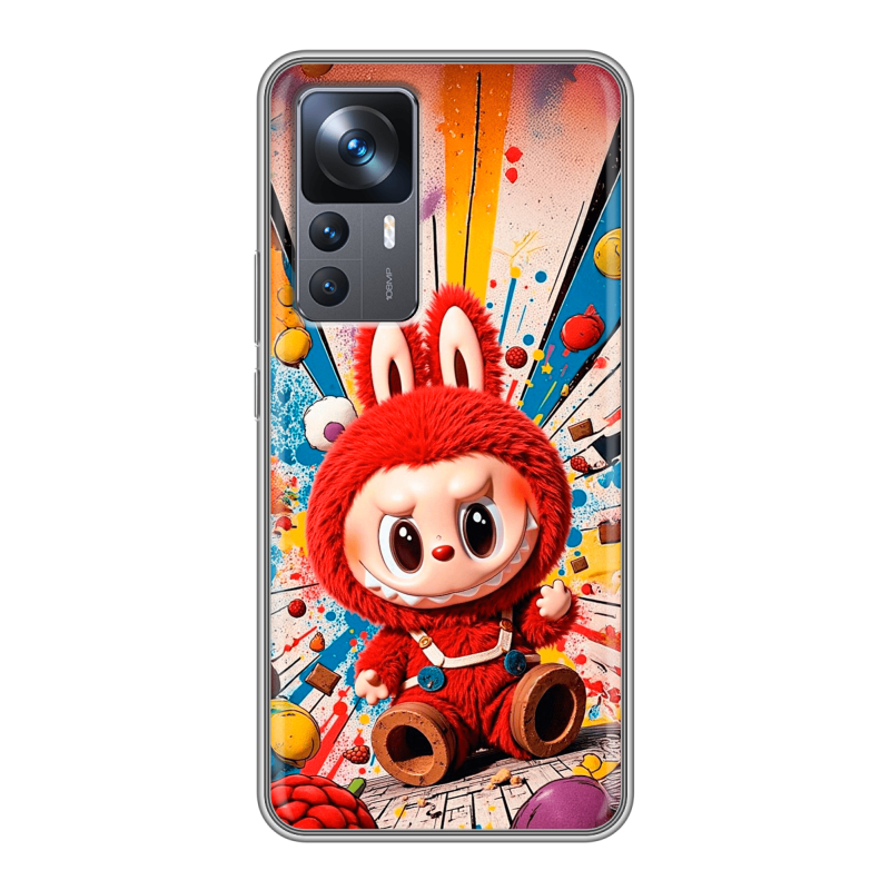 Силиконовый чехол на Xiaomi 12T с принтом Labubu Лабубу Силиконовый чехол на Xiaomi 12T с принтом Labubu Лабубу