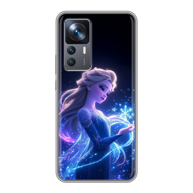 Силиконовый чехол на Xiaomi 12T с принтом Холодное сердце Frozen Силиконовый чехол на Xiaomi 12T с принтом Холодное сердце Frozen
