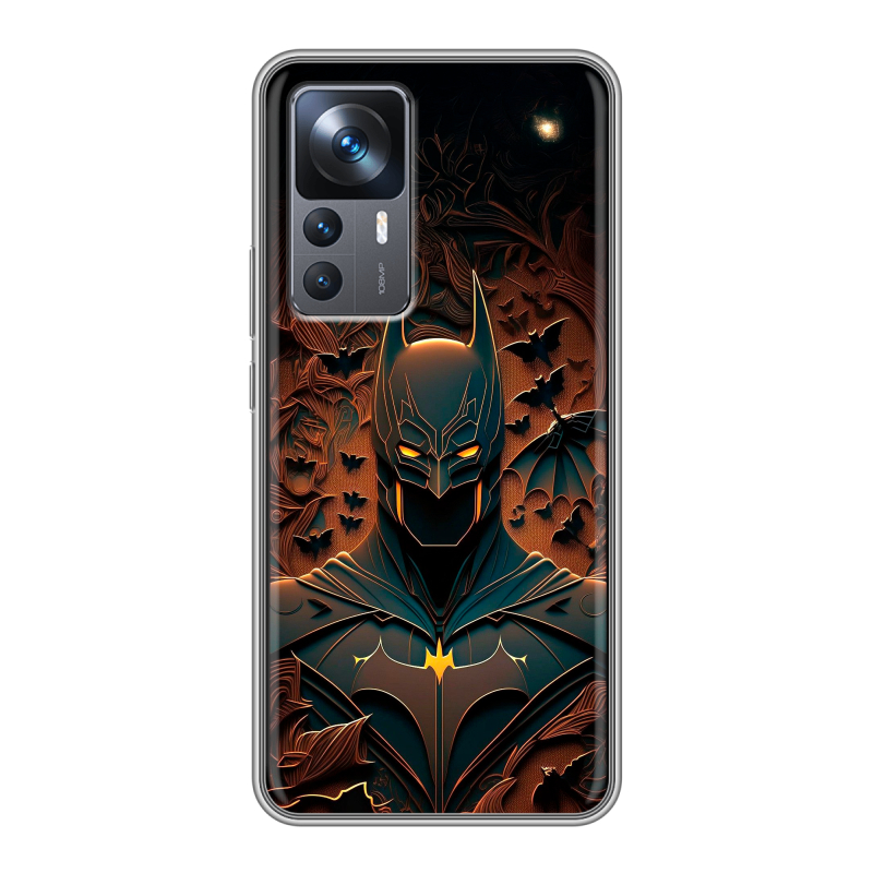 Силиконовый чехол на Xiaomi 12T с принтом Batman Бэтмен Силиконовый чехол на Xiaomi 12T с принтом Batman Бэтмен
