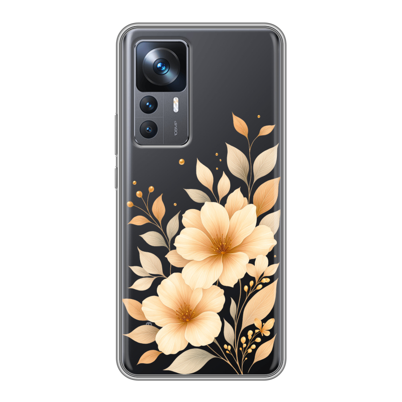 Силиконовый противоударный чехол на Xiaomi 12T с принтом для девушки Силиконовый противоударный чехол на Xiaomi 12T с принтом для девушки