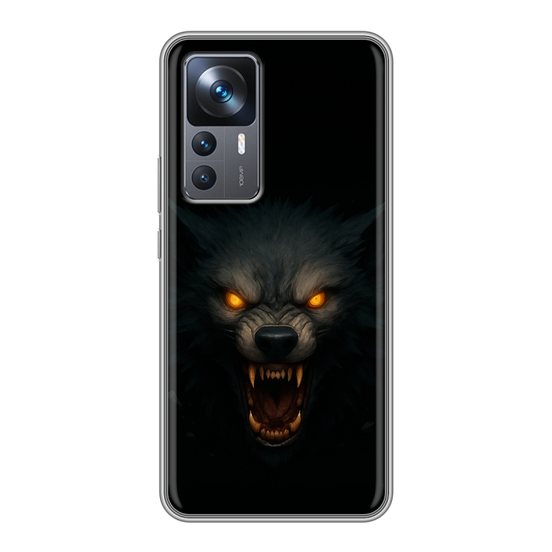 Силиконовый чехол на Xiaomi 12T с принтом Волк Силиконовый чехол на Xiaomi 12T с принтом Волк