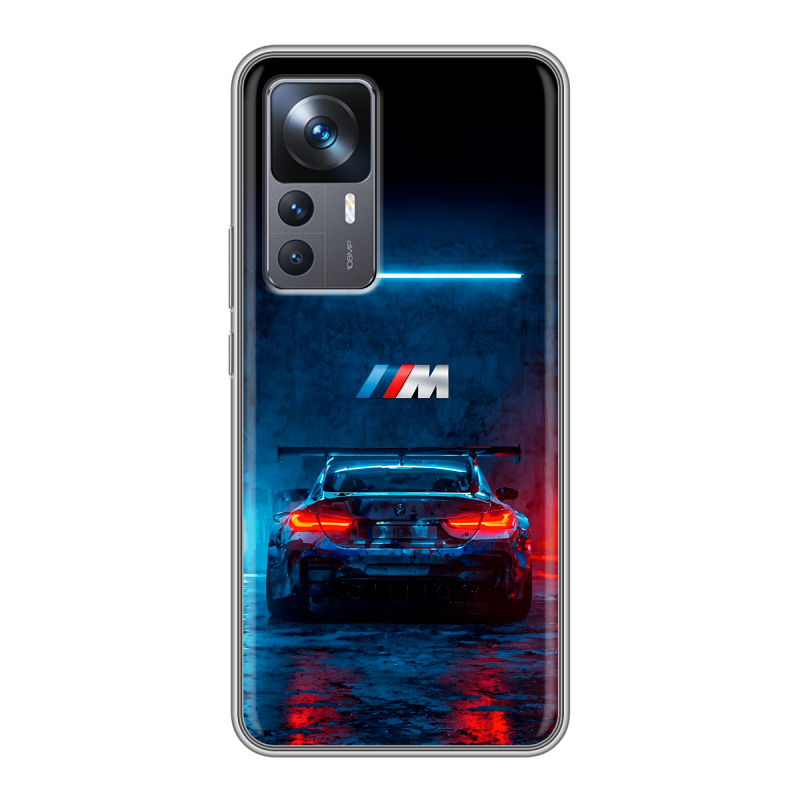 Силиконовый чехол на Xiaomi 12T с принтом BMW БМВ Силиконовый чехол на Xiaomi 12T с принтом BMW БМВ