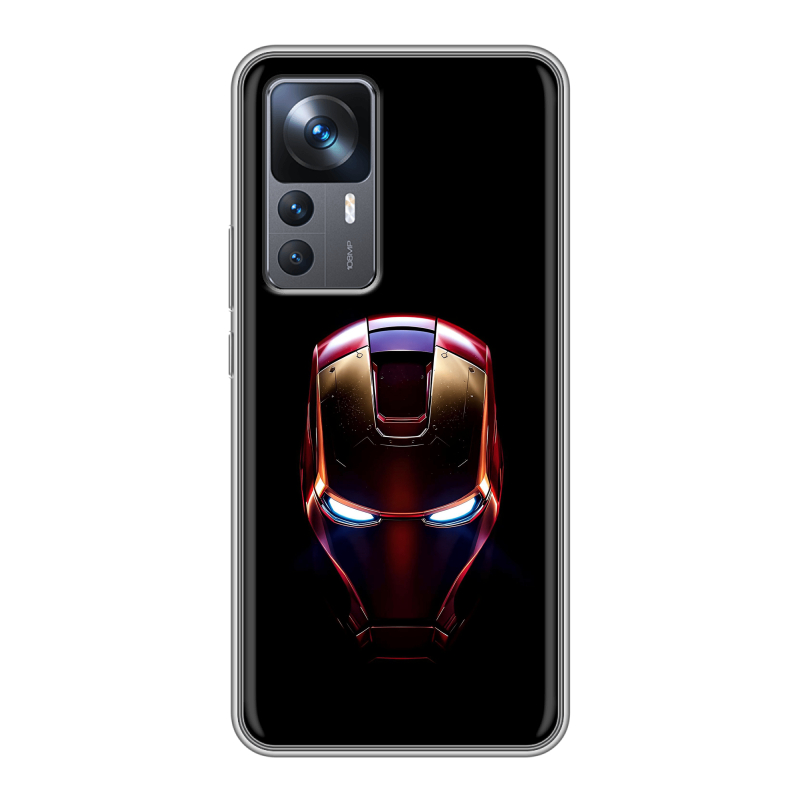 Силиконовый противоударный чехол на Xiaomi 12T с принтом IronMan Железный человек Силиконовый противоударный чехол на Xiaomi 12T с принтом IronMan Железный человек