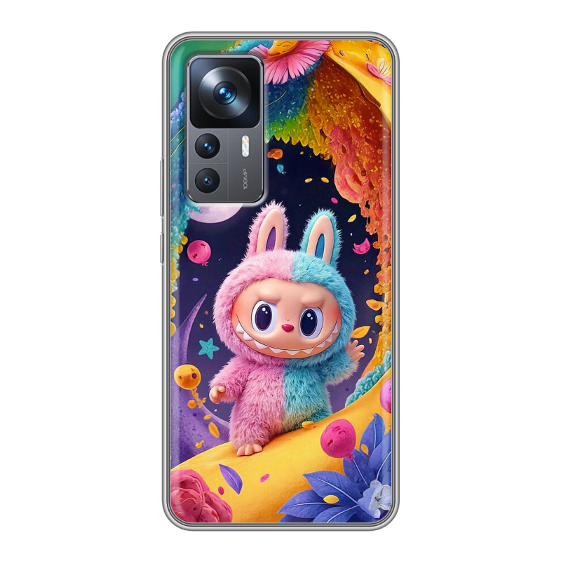 Силиконовый чехол на Xiaomi 12T с принтом Labubu Лабубу Силиконовый чехол на Xiaomi 12T с принтом Labubu Лабубу