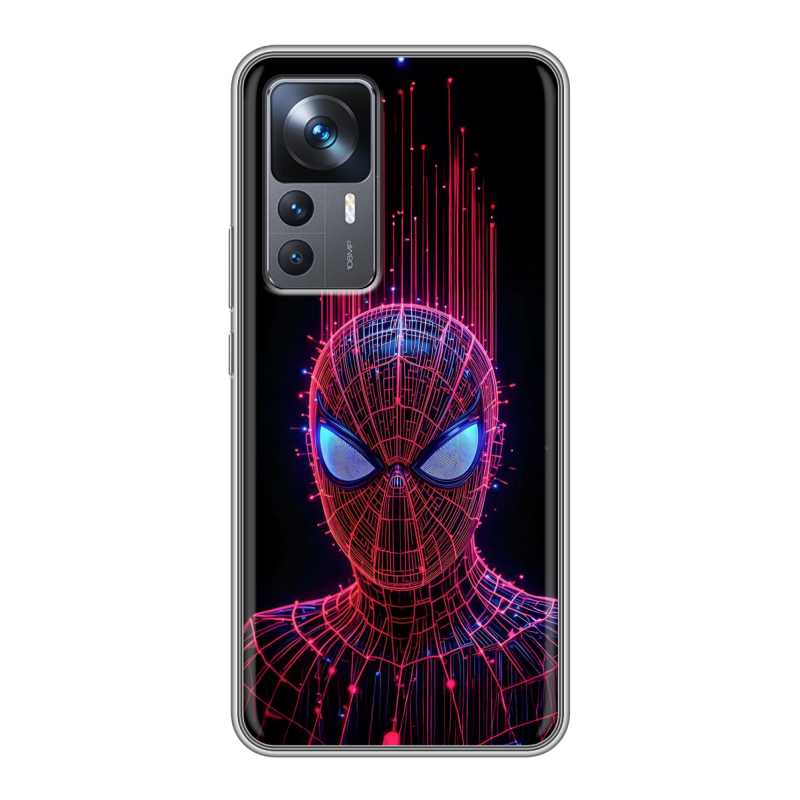 Силиконовый чехол на Xiaomi 12T с принтом Spiderman Человек паук Силиконовый чехол на Xiaomi 12T с принтом Spiderman Человек паук