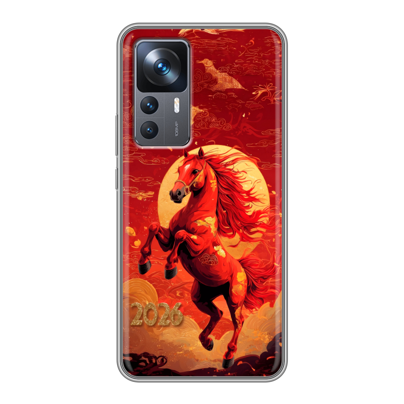Силиконовый чехол на Xiaomi 12T с принтом Новый год Силиконовый чехол на Xiaomi 12T с принтом Новый год