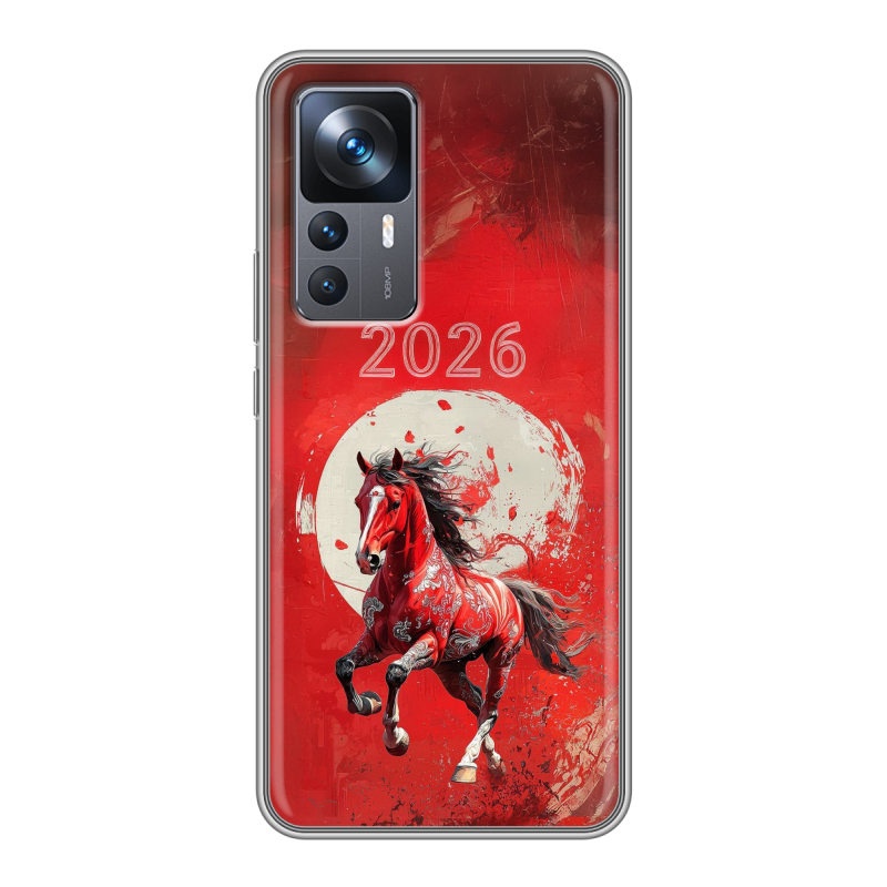 Силиконовый чехол на Xiaomi 12T с принтом Новый год Силиконовый чехол на Xiaomi 12T с принтом Новый год