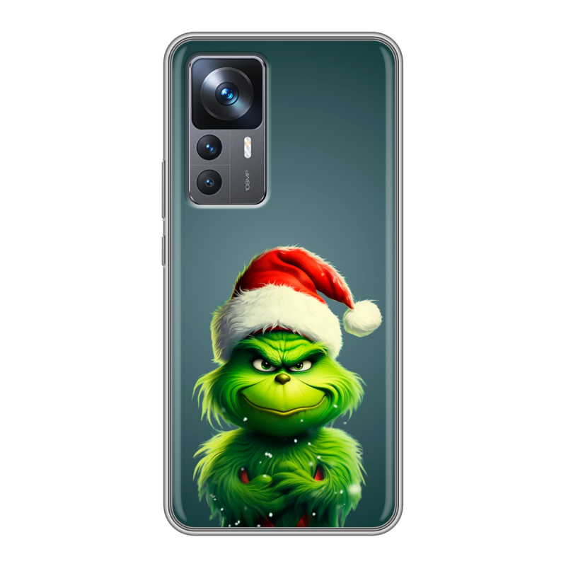 Силиконовый противоударный чехол на Xiaomi 12T с принтом Новый год Силиконовый противоударный чехол на Xiaomi 12T с принтом Новый год