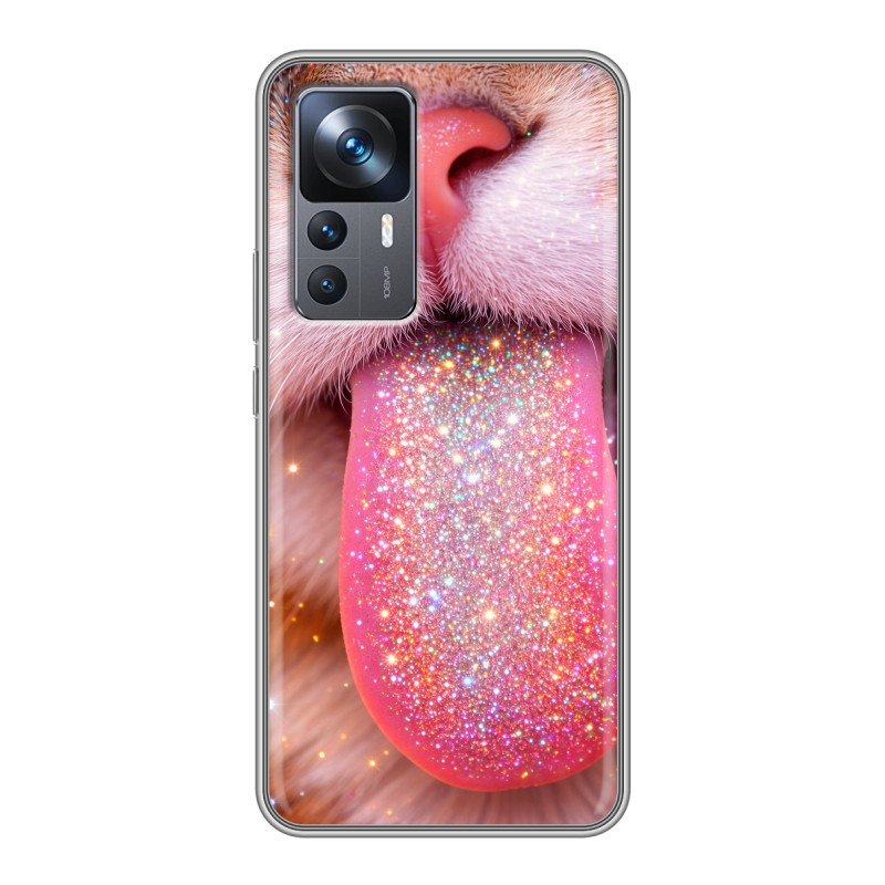 Силиконовый противоударный чехол на Xiaomi 12T с принтом для девочек Силиконовый противоударный чехол на Xiaomi 12T с принтом для девочек